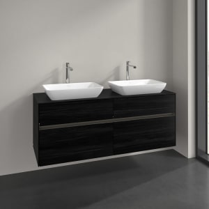 Villeroy & Boch Collaro Waschtischunterschrank 140 x 54,8 cm , mit LED-Beleuchtung, mit 4 Auszügen