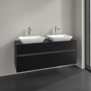 Villeroy & Boch Collaro Waschtischunterschrank 140 x 54,8 cm , mit LED-Beleuchtung, mit 4 Auszügen