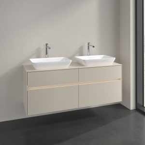 Villeroy & Boch Collaro Waschtischunterschrank 140 x 54,8 cm , mit LED-Beleuchtung, mit 4 Auszügen