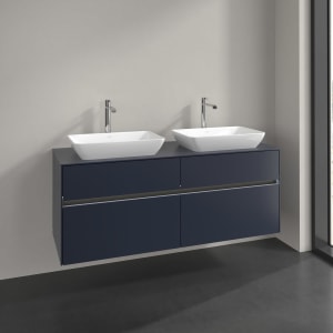 Villeroy & Boch Collaro Waschtischunterschrank 140 x 54,8 cm , mit LED-Beleuchtung, mit 4 Auszügen