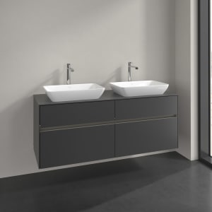 Villeroy & Boch Collaro Waschtischunterschrank 140 x 54,8 cm , mit LED-Beleuchtung, mit 4 Auszügen