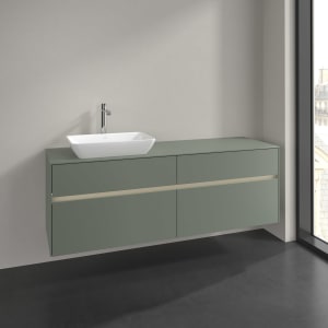 Villeroy & Boch Collaro Waschtischunterschrank 160 x 54,8 cm , mit LED-Beleuchtung, mit 4 Auszügen