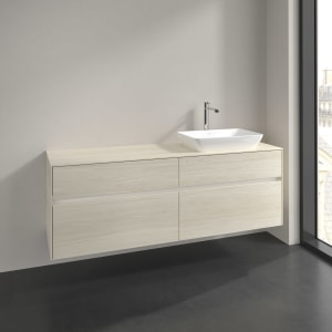 Villeroy & Boch Collaro Waschtischunterschrank 160 x 54,8 cm , mit LED-Beleuchtung, mit 4 Auszügen