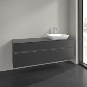 Villeroy & Boch Collaro Waschtischunterschrank 160 x 54,8 cm , mit LED-Beleuchtung, mit 4 Auszügen