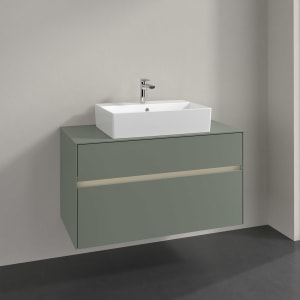 Villeroy & Boch Collaro Waschtischunterschrank 100 x 54,8 cm , mit LED-Beleuchtung, mit 2 Auszügen