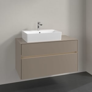 Villeroy & Boch Collaro Waschtischunterschrank 100 x 54,8 cm , mit LED-Beleuchtung, mit 2 Auszügen