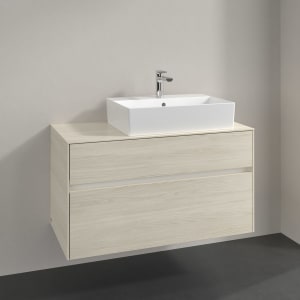 Villeroy & Boch Collaro Waschtischunterschrank 100 x 54,8 cm , mit LED-Beleuchtung, mit 2 Auszügen