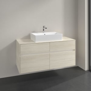 Villeroy & Boch Collaro Waschtischunterschrank 120 x 54,8 cm , mit LED-Beleuchtung, mit 4 Auszügen