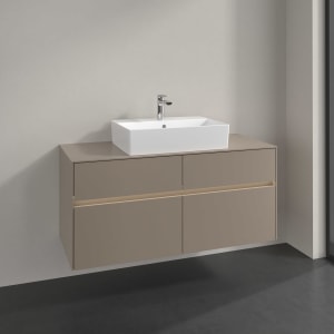 Villeroy & Boch Collaro Waschtischunterschrank 120 x 54,8 cm , mit LED-Beleuchtung, mit 4 Auszügen