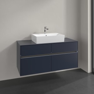 Villeroy & Boch Collaro Waschtischunterschrank 120 x 54,8 cm , mit LED-Beleuchtung, mit 4 Auszügen