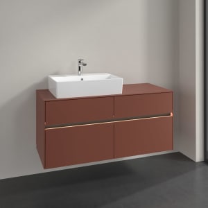 Villeroy & Boch Collaro Waschtischunterschrank 120 x 54,8 cm , mit LED-Beleuchtung, mit 4 Auszügen