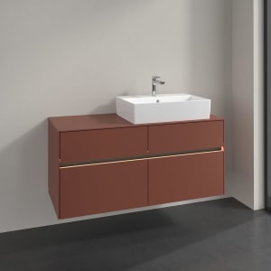 Villeroy & Boch Collaro Waschtischunterschrank 120 x 54,8 cm , mit LED-Beleuchtung, mit 4 Auszügen
