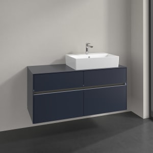 Villeroy & Boch Collaro Waschtischunterschrank 120 x 54,8 cm , mit LED-Beleuchtung, mit 4 Auszügen