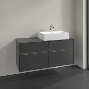 Villeroy & Boch Collaro Waschtischunterschrank 120 x 54,8 cm , mit LED-Beleuchtung, mit 4 Auszügen