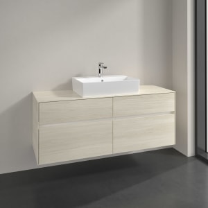 Villeroy & Boch Collaro Waschtischunterschrank 140 x 54,8 cm , mit LED-Beleuchtung, mit 4 Auszügen