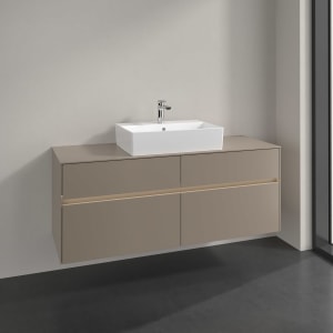 Villeroy & Boch Collaro Waschtischunterschrank 140 x 54,8 cm , mit LED-Beleuchtung, mit 4 Auszügen
