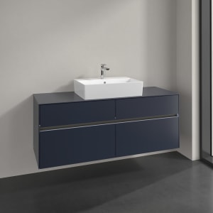 Villeroy & Boch Collaro Waschtischunterschrank 140 x 54,8 cm , mit LED-Beleuchtung, mit 4 Auszügen