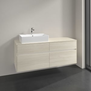 Villeroy & Boch Collaro Waschtischunterschrank 140 x 54,8 cm , mit LED-Beleuchtung, mit 4 Auszügen