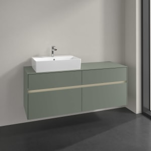 Villeroy & Boch Collaro Waschtischunterschrank 140 x 54,8 cm , mit LED-Beleuchtung, mit 4 Auszügen