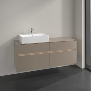 Villeroy & Boch Collaro Waschtischunterschrank 140 x 54,8 cm , mit LED-Beleuchtung, mit 4 Auszügen