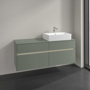 Villeroy & Boch Collaro Waschtischunterschrank 140 x 54,8 cm , mit LED-Beleuchtung, mit 4 Auszügen