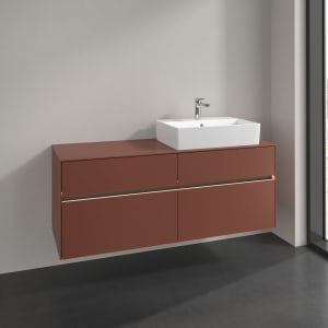 Villeroy & Boch Collaro Waschtischunterschrank 140 x 54,8 cm , mit LED-Beleuchtung, mit 4 Auszügen