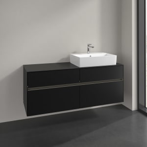 Villeroy & Boch Collaro Waschtischunterschrank 140 x 54,8 cm , mit LED-Beleuchtung, mit 4 Auszügen