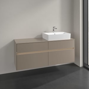 Villeroy & Boch Collaro Waschtischunterschrank 140 x 54,8 cm , mit LED-Beleuchtung, mit 4 Auszügen
