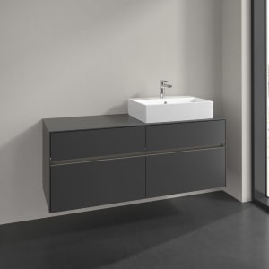 Villeroy & Boch Collaro Waschtischunterschrank 140 x 54,8 cm , mit LED-Beleuchtung, mit 4 Auszügen
