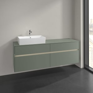 Villeroy & Boch Collaro Waschtischunterschrank 160 x 54,8 cm , mit LED-Beleuchtung, mit 4 Auszügen