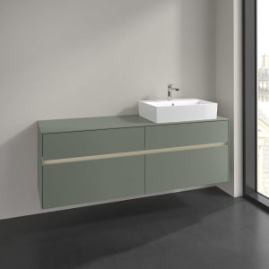 Villeroy & Boch Collaro Waschtischunterschrank 160 x 54,8 cm , mit LED-Beleuchtung, mit 4 Auszügen