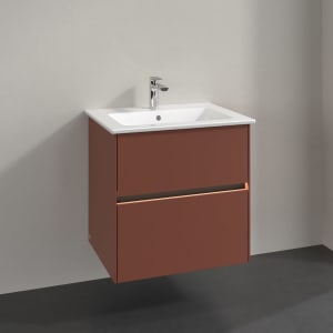 Villeroy & Boch Collaro Waschtischunterschrank 61,1 x 61 cm , mit LED-Beleuchtung, mit 2 Auszügen
