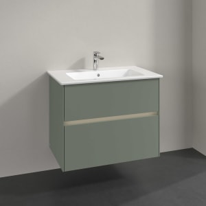 Villeroy & Boch Collaro Waschtischunterschrank 76,1 x 61 cm , mit LED-Beleuchtung, mit 2 Auszügen