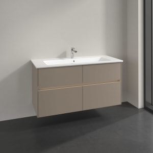 Villeroy & Boch Collaro Waschtischunterschrank 116,1 x 61 cm , mit LED-Beleuchtung, mit 4 Auszügen