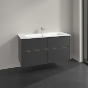 Villeroy & Boch Collaro Waschtischunterschrank 116,1 x 61 cm , mit LED-Beleuchtung, mit 4 Auszügen