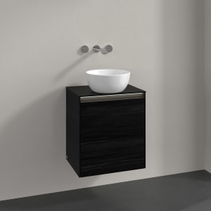 Villeroy & Boch Collaro Waschtischunterschrank 50 x 54,8 cm , mit LED-Beleuchtung, mit 1 Tür, Anschlag links