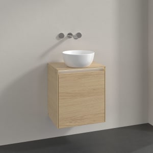 Villeroy & Boch Collaro Waschtischunterschrank 50 x 54,8 cm , mit LED-Beleuchtung, mit 1 Tür, Anschlag links
