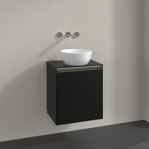 Villeroy & Boch Collaro Waschtischunterschrank 50 x 54,8 cm , mit LED-Beleuchtung, mit 1 Tür, Anschlag links