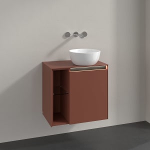 Villeroy & Boch Collaro Waschtischunterschrank 60 x 54,8 cm , mit LED-Beleuchtung, mit 1 Tür, Anschlag rechts