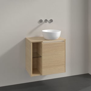 Villeroy & Boch Collaro Waschtischunterschrank 60 x 54,8 cm , mit LED-Beleuchtung, mit 1 Tür, Anschlag rechts