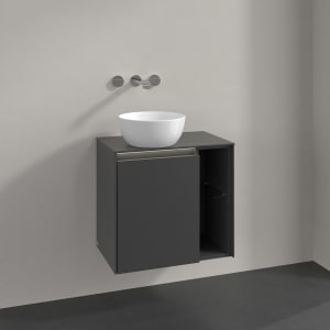 Villeroy & Boch Collaro Waschtischunterschrank 60 x 54,8 cm , mit LED-Beleuchtung, mit 1 Tür, Anschlag links