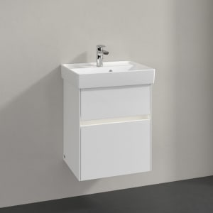 Villeroy & Boch Collaro Waschtischunterschrank 46 x 54,6 cm mit 2 Auszügen und LED Licht