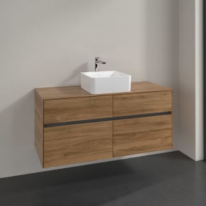 Villeroy & Boch Collaro Waschtischunterschrank 120 x 54,8 cm mit 4 Auszügen, für WT mittig
