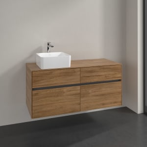 Villeroy & Boch Collaro Waschtischunterschrank 120 x 54,8 cm mit 4 Auszügen, für WT links