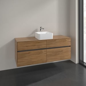 Villeroy & Boch Collaro Waschtischunterschrank 140 x 54,8 cm mit 4 Auszügen, für WT mittig