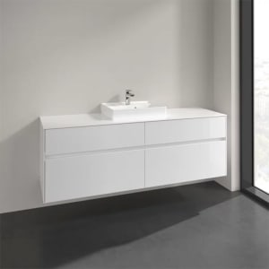 Villeroy & Boch Collaro Waschtischunterschrank 160 x 54,8 cm mit 4 Auszügen, für WT mittig
