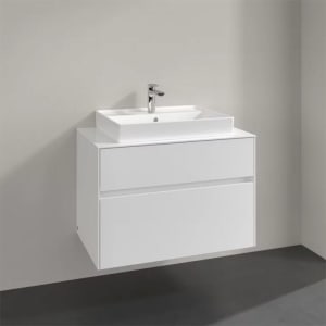 Villeroy & Boch Collaro Waschtischunterschrank 80 x 54,8 cm mit 2 Auszügen, für WT mittig