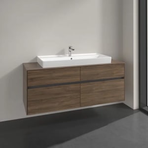 Villeroy & Boch Collaro Waschtischunterschrank 140 x 54,8 cm mit 4 Auszügen, für WT mittig