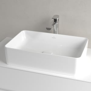 Villeroy & Boch Collaro Aufsatzwaschtisch 56 cm eckig ohne Überlauf, ohne Hahnloch