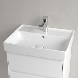 Villeroy & Boch Collaro Schrankwaschtisch 55 cm mit Überlauf, 1 Hahnloch